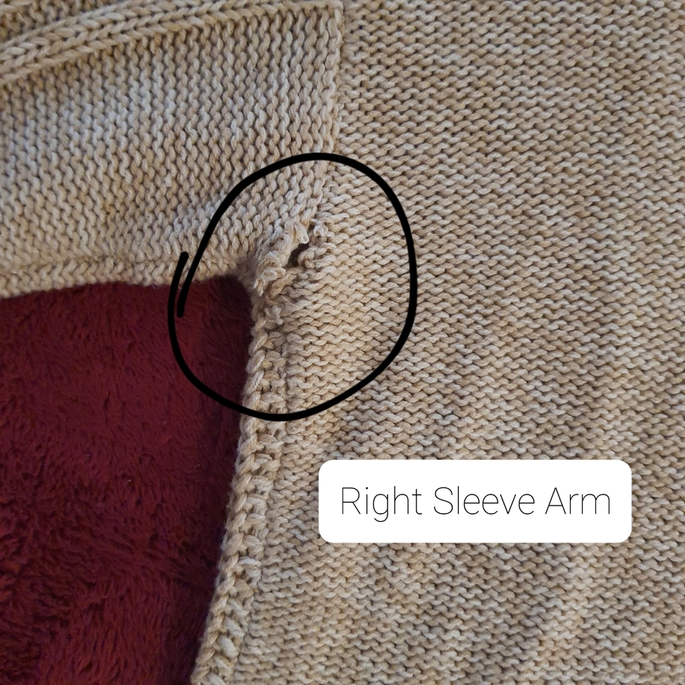 Old Navy Women's Knit Wool Sweater Medium Beige - Picture 6 of 7